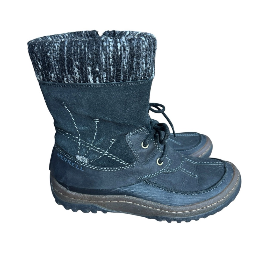 Merrell Decora Bolero Waterproof Winter Boots Black Size 6‎